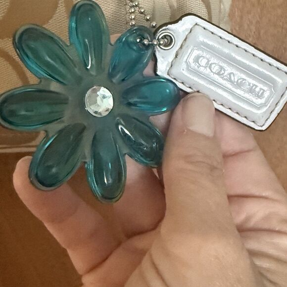 Coach Kyra Daisy Y2K Tan Beige White Backpack Bag Charms Utility Preppy GUC - Picture 3 of 13